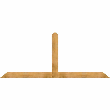 Ekena Millwork Portland Rough Sawn Timber Gable Bracket, Western Red Cedar, 108"W x 45"H x 2"D x 6"F, 10/12 Pitch GBW108X45X0206POR00RWR